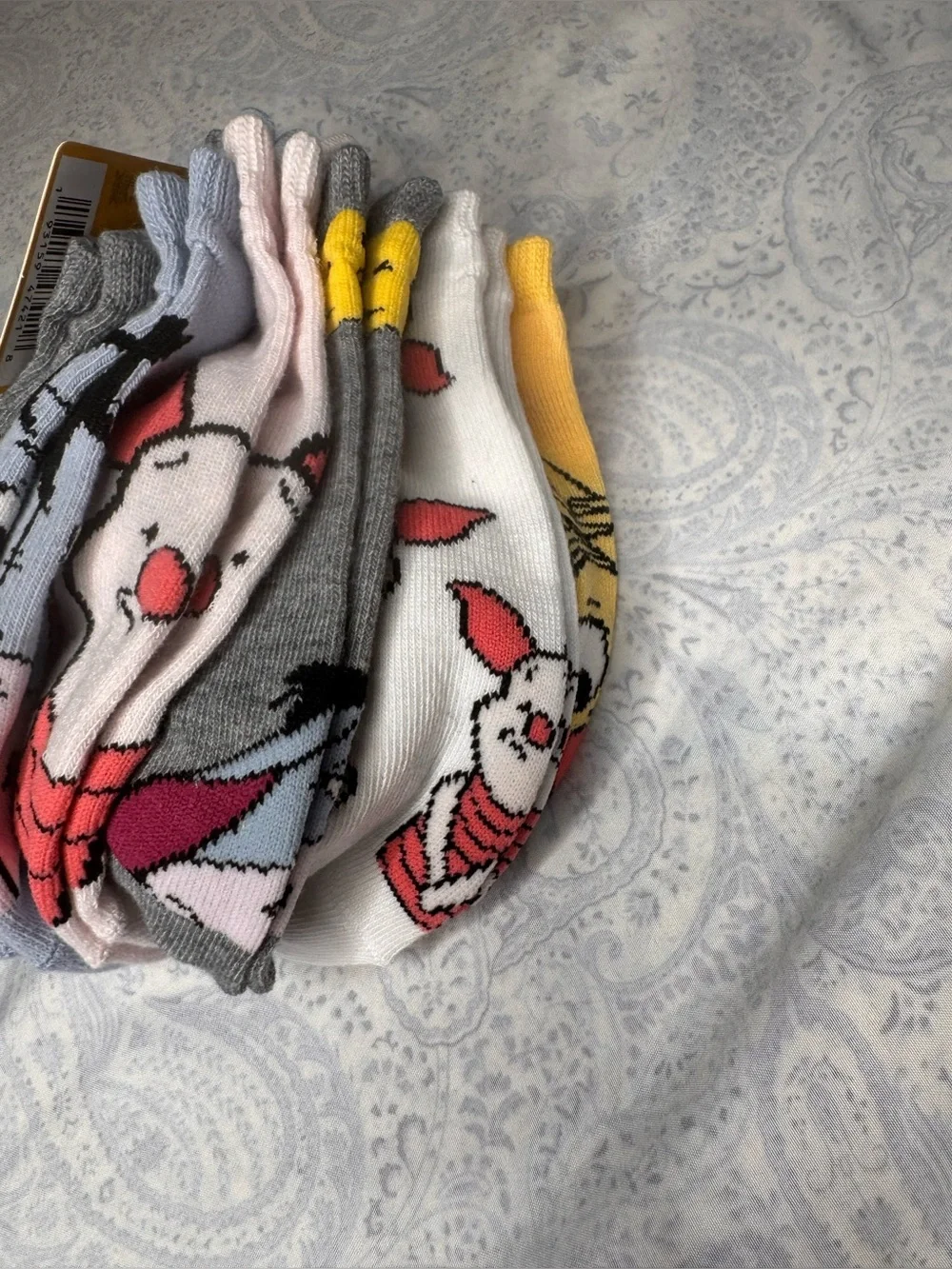 Winnie The Pooh 6 Pack Ankle Socks size 4-10